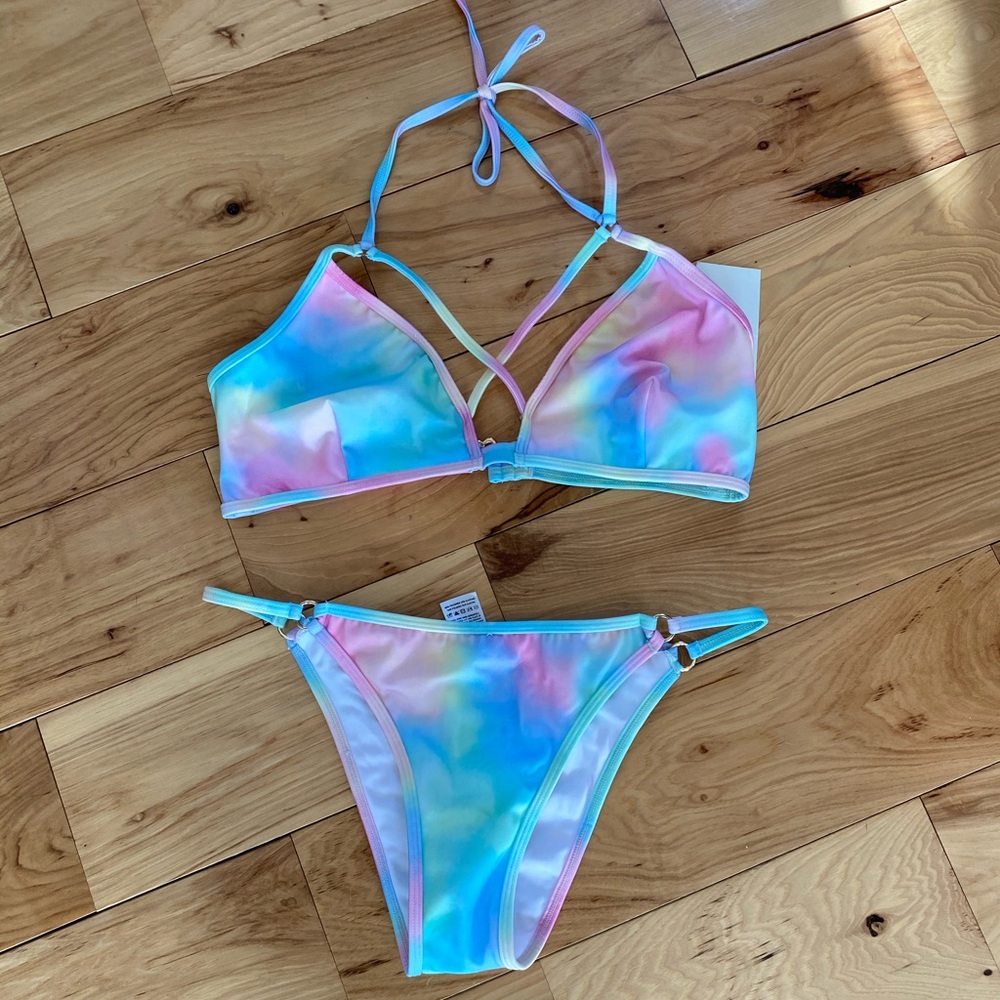Plumeria bikini set, NWT
